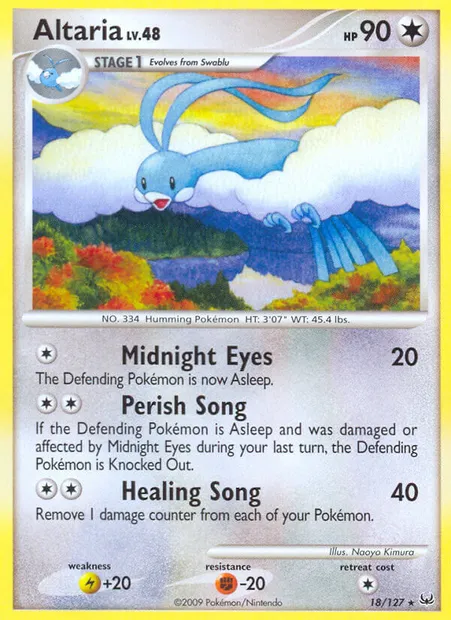 Altaria, Pokémon card PL 18 — Platinum set