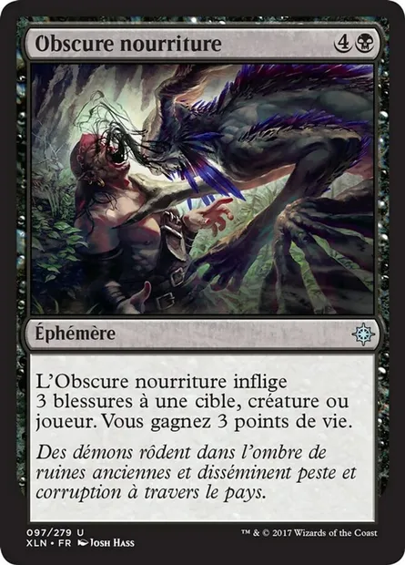 Obscure nourriture, carte Magic XLN 97 — extension Ixalan