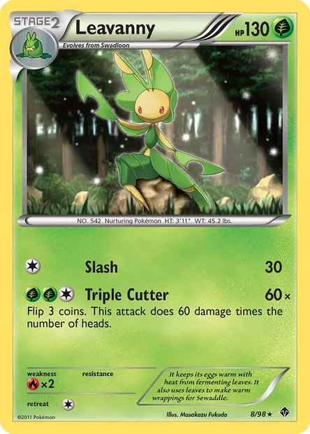 Leavanny, Pokémon card EPO 8 — Emerging Powers set