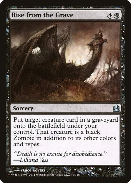 Rise from the Grave, Magic card CMD 96 — Commander 2011 set