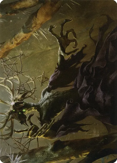 Old Stickfingers // Old Stickfingers, Magic card AMID 66 — Midnight Hunt Art Series set