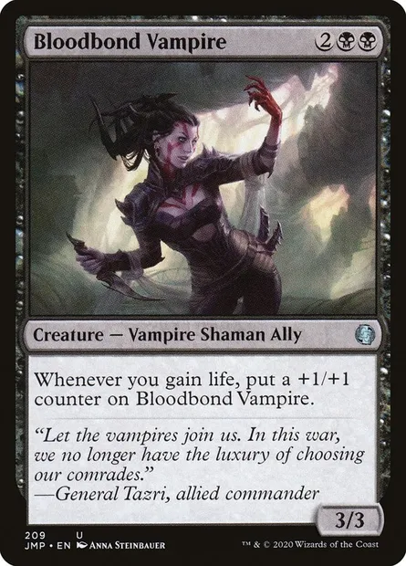 Bloodbond Vampire, Magic card JMP 209 — Jumpstart set
