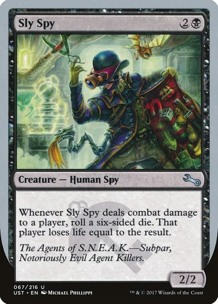 Sly Spy, carte Magic UST 67f — extension Unstable