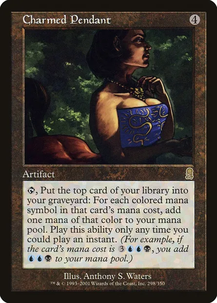 Charmed Pendant, Magic card ODY 298 — Odyssey set