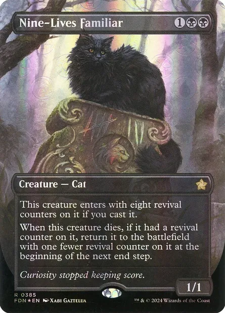 Nine-Lives Familiar, Magic card FDN 385 — Foundations set