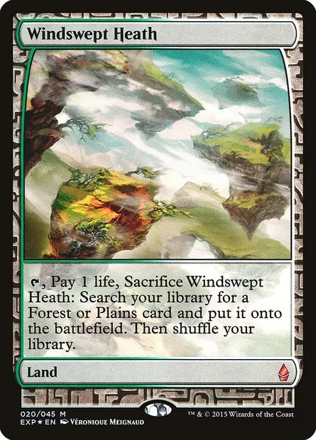 Lande venteuse, carte Magic EXP 20 — extension Zendikar Expeditions