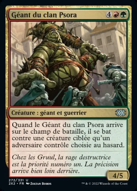 Géant du clan Psora, carte Magic 2X2 272 — extension Double Masters 2022