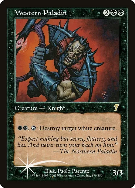 Western Paladin, Magic card 7ED 170★ — Seventh Edition set