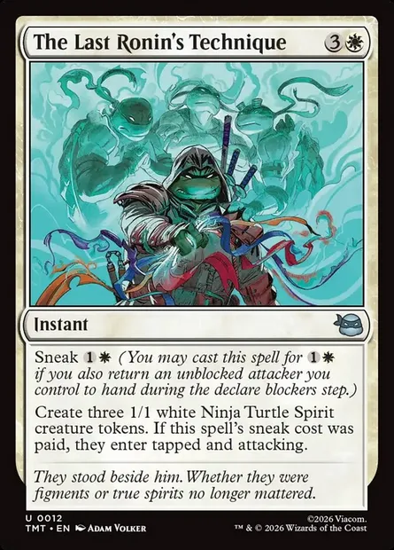 The Last Ronin's Technique, Magic card TMT 12 — Teenage Mutant Ninja Turtles set
