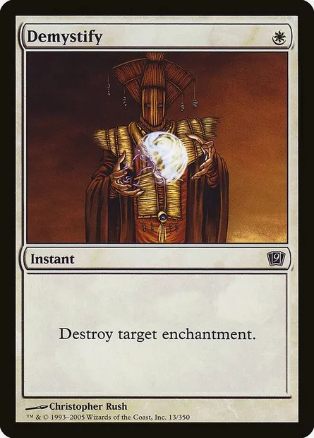 Demystify, Magic card 9ED 13★ — Ninth Edition set
