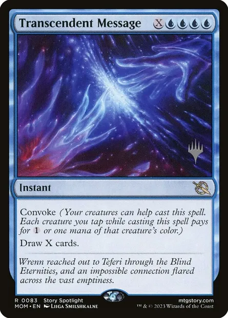 Message transcendant, carte Magic PMOM 83p — extension March of the Machine Promos