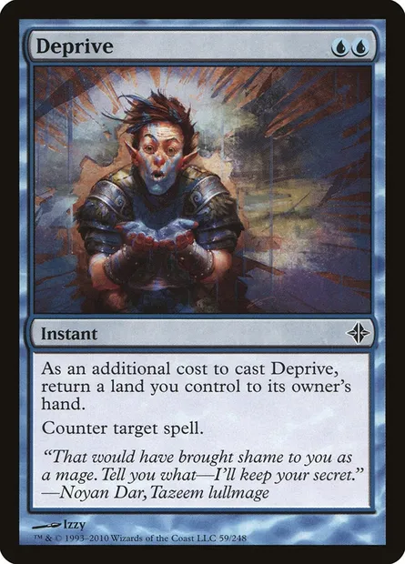 Deprive, Magic card ROE 59 — Rise of the Eldrazi set