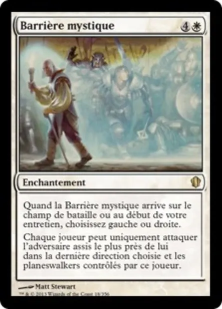Barrière mystique, carte Magic C13 18 — extension Commander 2013