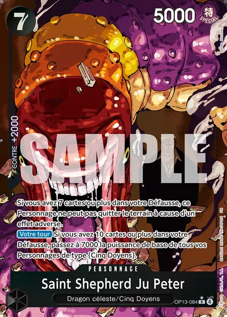 Saint Shepherd Ju Peter, carte One Piece OP13-084 — extension SUCCESSEURS