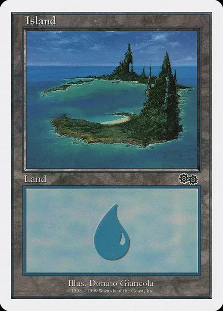 Island, Magic card BRB 110 — Battle Royale Box Set set