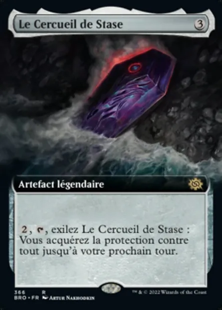 Le Cercueil de Stase, carte Magic BRO 366 — extension La Guerre Fratricide