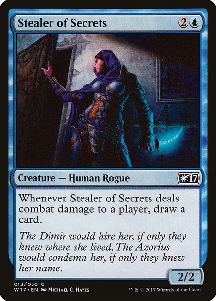 Stealer of Secrets, Magic card W17 13 — Welcome Deck 2017 set