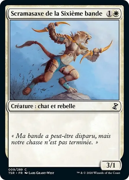 Scramasaxe de la Sixième bande, carte Magic TSR 9 — extension Spirale Temporelle Remastered