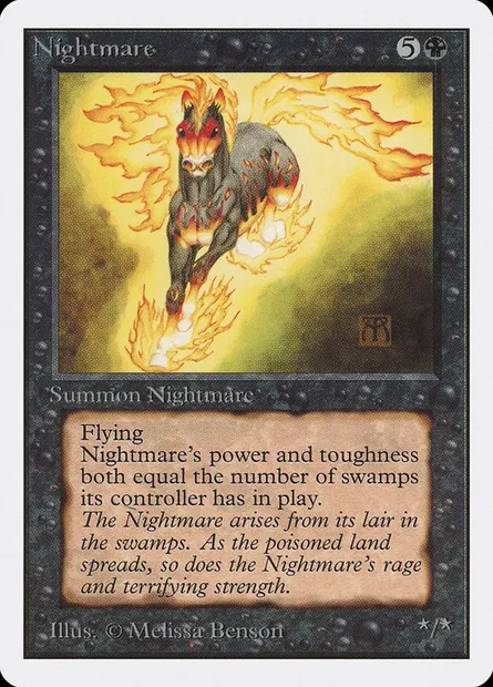Nightmare, Magic card 2ED 119 — Unlimited Edition set