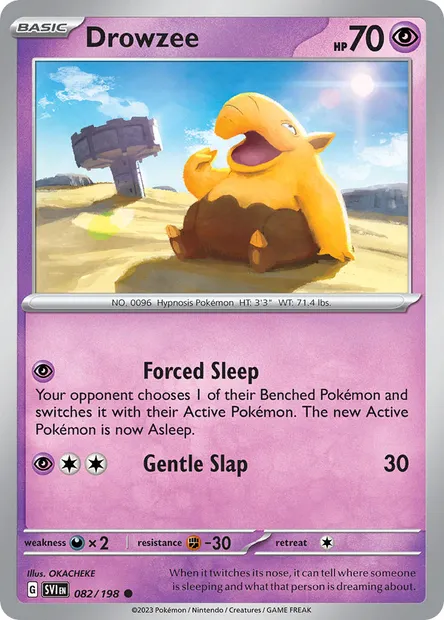 Drowzee, Pokémon card SVI 082 — Scarlet & Violet set