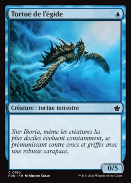Tortue de l'égide, carte Magic FDN 150 — extension Foundations