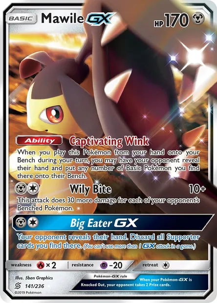 Mawile GX, Pokémon card UNM 141 — Unified Minds set
