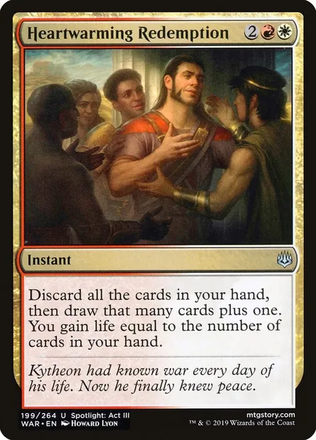 Heartwarming Redemption, Magic card WAR 199 — War of the Spark set