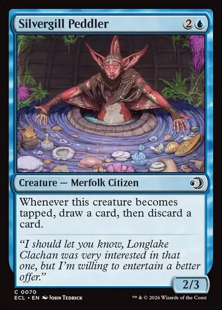 Silvergill Peddler, Magic card ECL 70 — Lorwyn Eclipsed set
