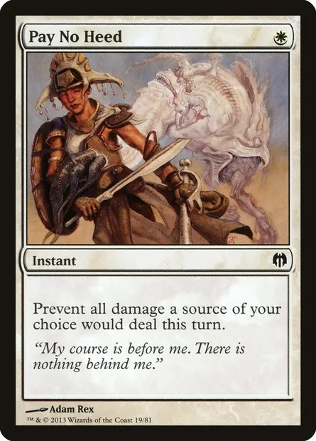 Sans tenir compte, carte Magic DDL 19 — extension Duel Decks: Heroes vs. Monsters