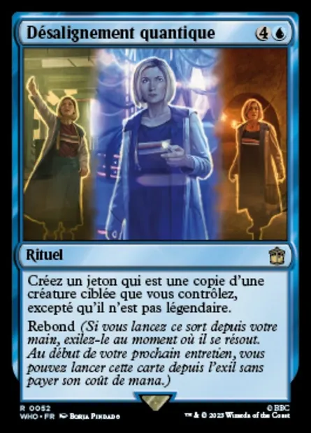 Désalignement quantique, carte Magic WHO 52 — extension Doctor Who