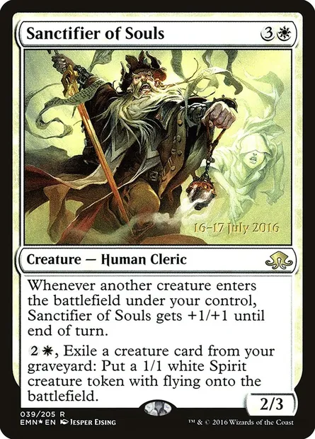 Sanctifier of Souls, Magic card PEMN 39s — Eldritch Moon Promos set