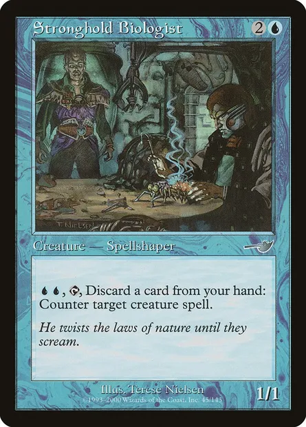 Stronghold Biologist, Magic card NEM 45 — Nemesis set