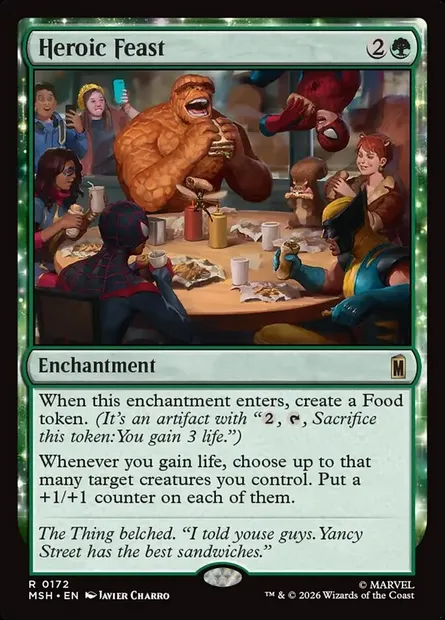 Heroic Feast, Magic card MSH 172 — Marvel Super Heroes set