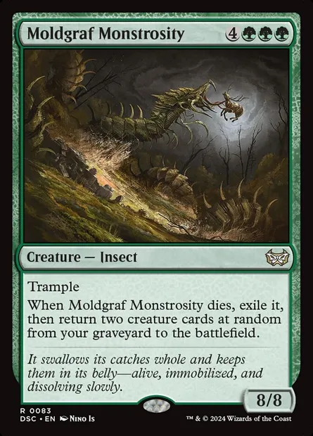 Moldgraf Monstrosity, Magic card DSC 83 — Duskmourn: House of Horror Commander set