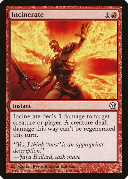Incinerate, Magic card DPA 48 — Duels of the Planeswalkers set