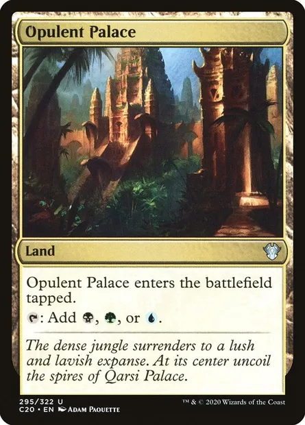 Opulent Palace, Magic card C20 295 — Commander 2020 set