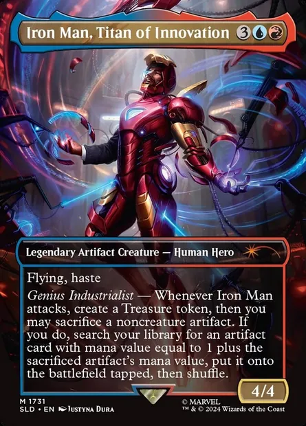 Iron Man, Titan of Innovation, carte Magic SLD 1731 — extension Secret Lair Drop