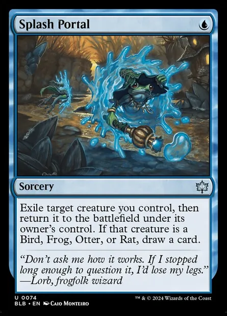 Splash Portal, Magic card BLB 74 — Bloomburrow set