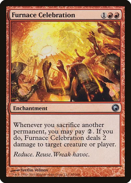 Furnace Celebration, Magic card SOM 90 — Scars of Mirrodin set