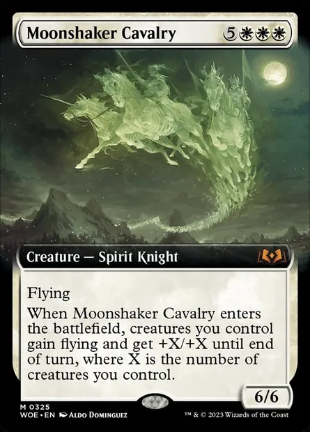 Moonshaker Cavalry, Magic card WOE 325 — Wilds of Eldraine set