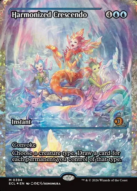 Crescendo harmonisé, carte Magic ECL 394 — extension Lorwyn Eclipsed