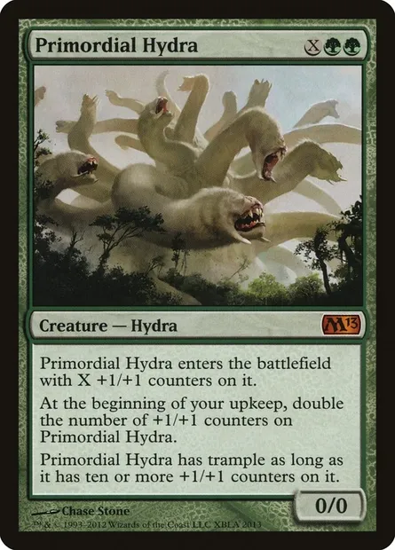 Primordial Hydra, Magic card PDP13 1 — Duels of the Planeswalkers 2013 Promos set