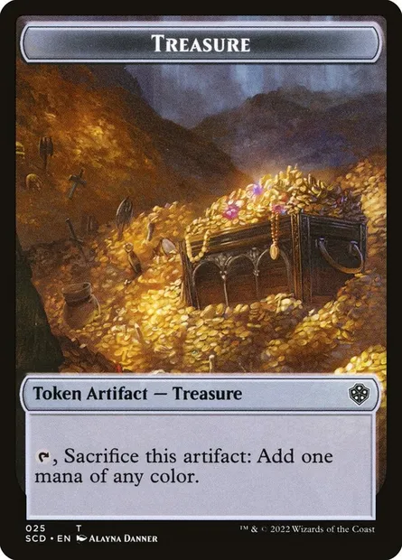 Treasure, Magic card TSCD 25 — Starter Commander Deck Tokens set