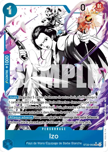 Izo, carte One Piece ST22-002 — extension ACE ET NEWGATE