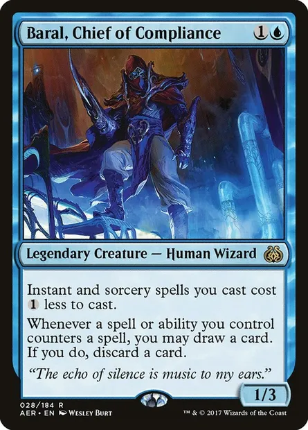 Baral, Chief of Compliance, Magic card AER 28 — Aether Revolt set