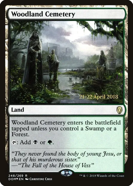 Cimetière des sylves, carte Magic PDOM 248s — extension Dominaria Promos