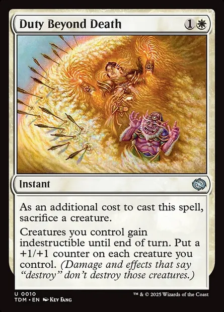 Duty Beyond Death, Magic card TDM 10 — Tarkir: Dragonstorm set