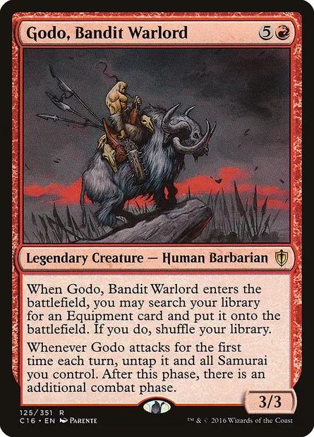 Godo, Bandit Warlord, Magic card C16 125 — Commander 2016 set