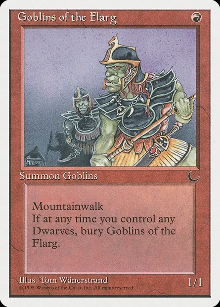 Goblins of the Flarg, carte Magic CHR 51 — extension Chronicles