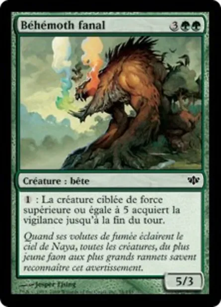 Béhémoth fanal, carte Magic CON 78 — extension Conflux